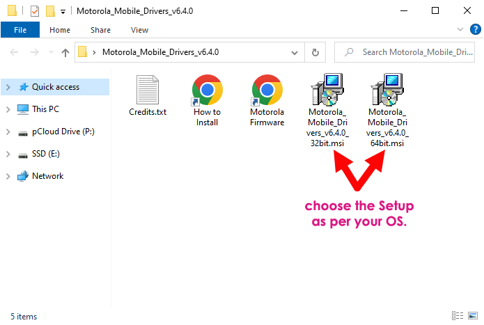 Motorola USB Driver Setup Variant