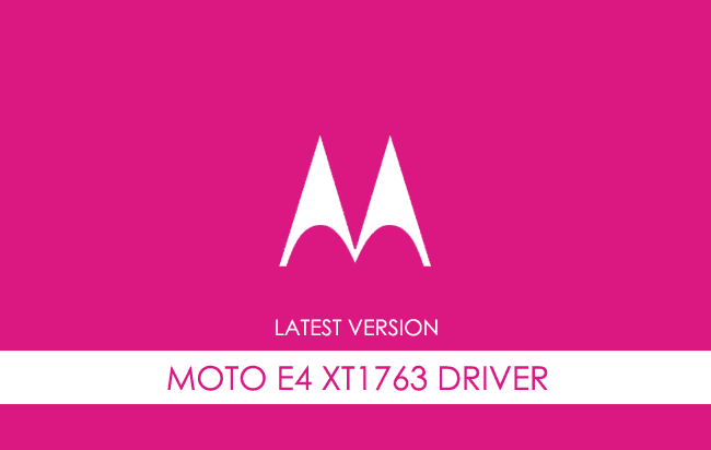 Motorola Moto E4 XT1763 USB Driver